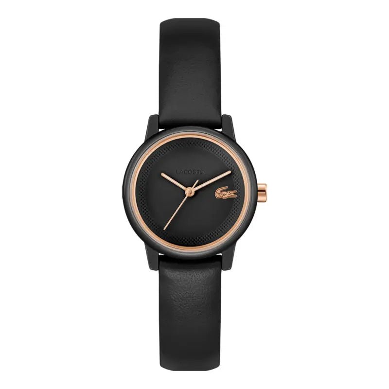 Montre LACOSTE 12.12 Femme Noire petite - Lacoste - Bijouterie TAMARA