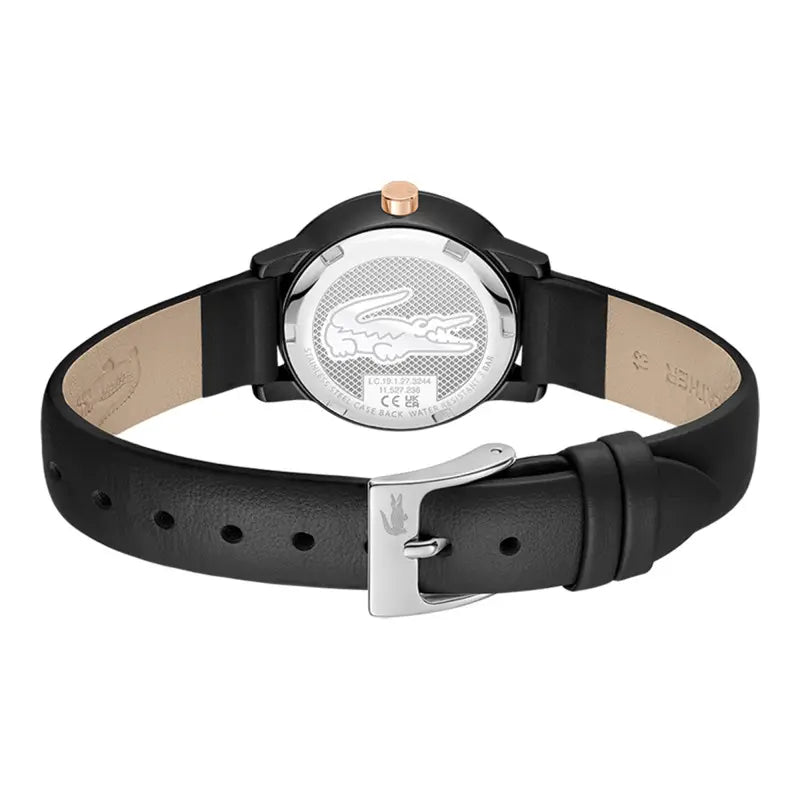 Montre LACOSTE 12.12 Femme Noire petite - Lacoste - Bijouterie TAMARA