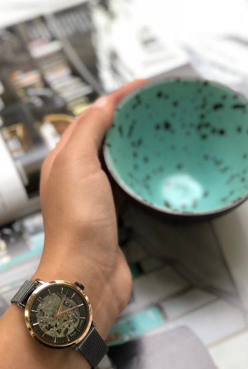 Montre Pierre Lannier Automatic maille milanaise gris - Pierre Lannier - Bijouterie TAMARA