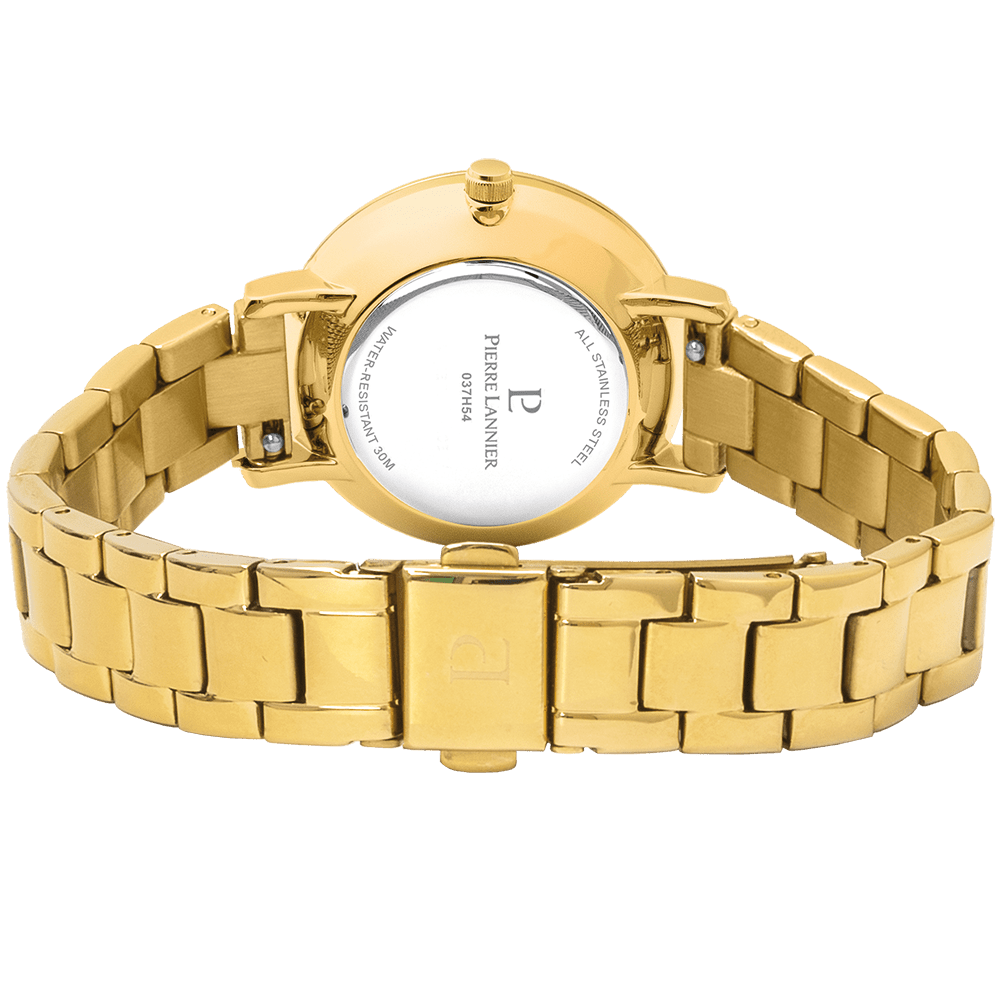 Montre Pierre LANNIER CHOUQUETTE Doré brillants - Bijouterie TAMARA