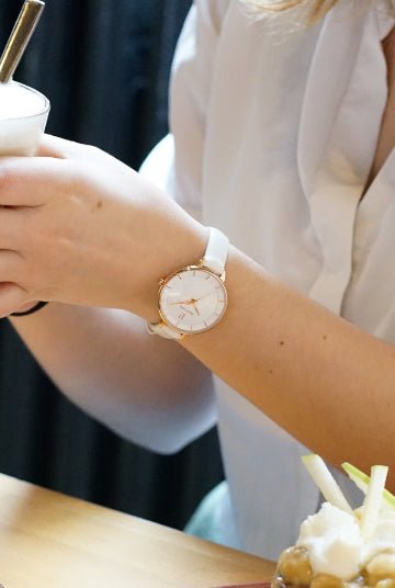 Montre Pierre Lannier DELICE cuir blanc - Pierre Lannier - Bijouterie TAMARA