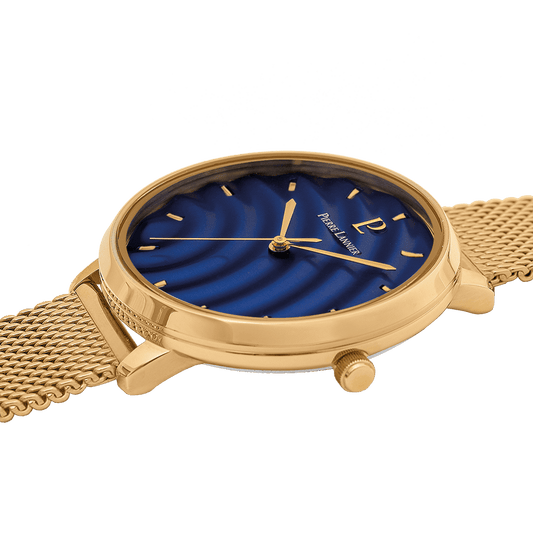 Montre Pierre Lannier Femme BETTY Dorée Bleu - Pierre Lannier - Bijouterie TAMARA