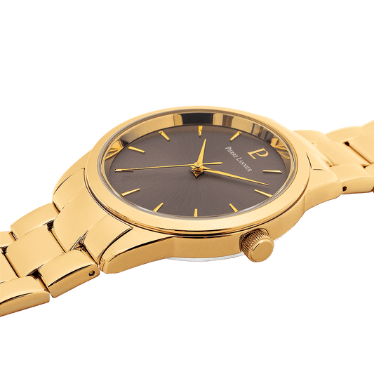 Montre Pierre Lannier Femme ROXANE Doré Gris - Pierre Lannier - Bijouterie TAMARA