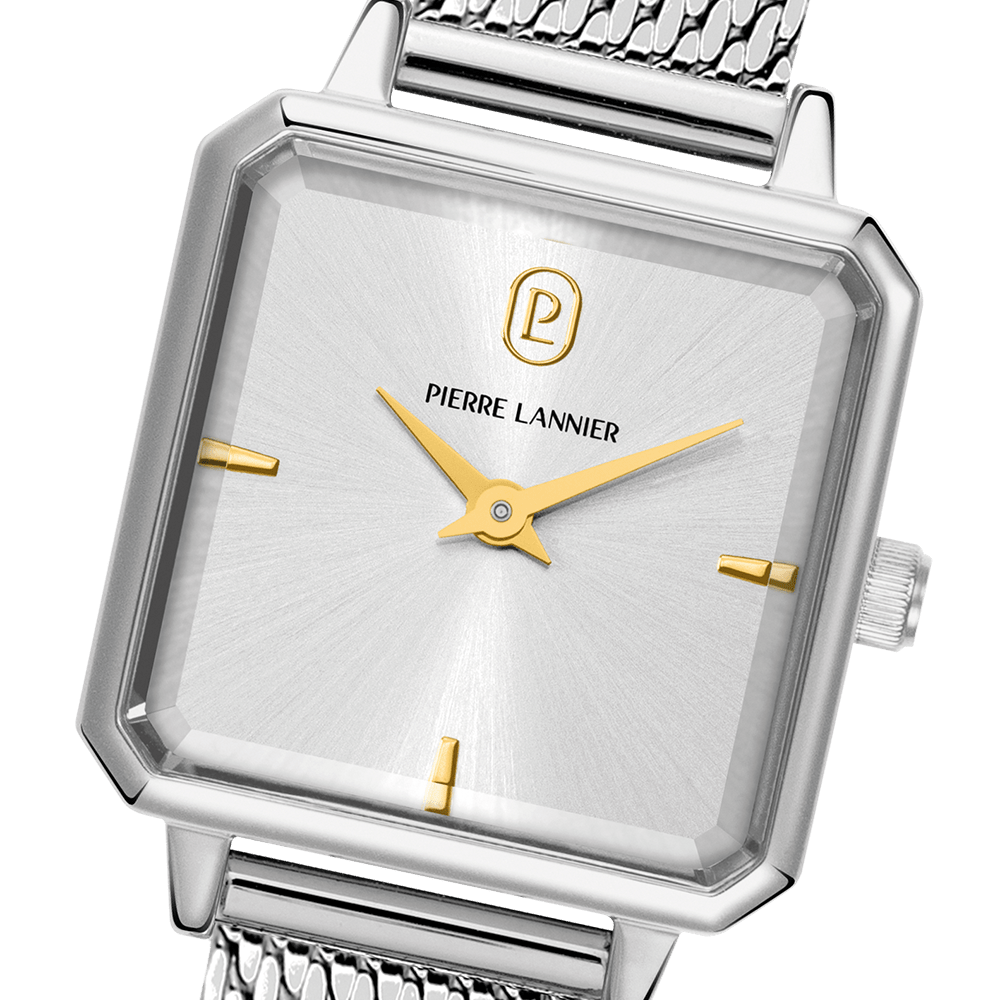 Montre Pierre LANNIER LEONOR Acier Maille milanaise - MONTRES - 071H621