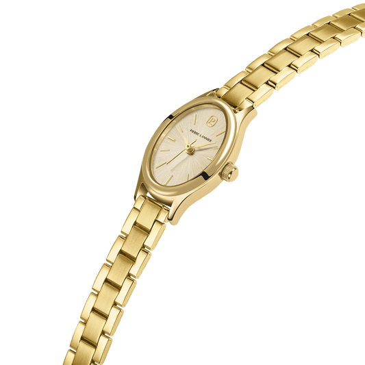 Montre Pierre LANNIER OVALIA Doré maillons doré - MONTRES -076H542