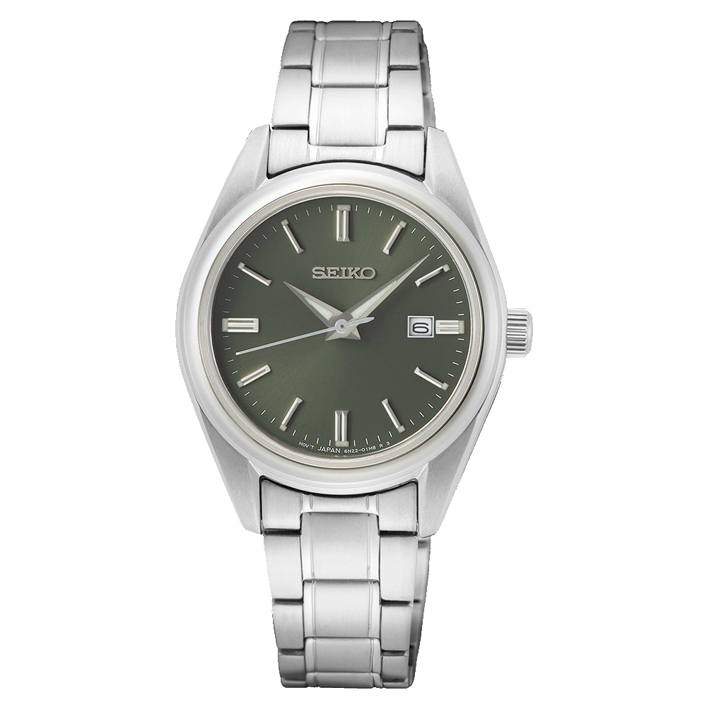 Montre SEIKO Classique Femme Acier vert - Seiko - Bijouterie TAMARA