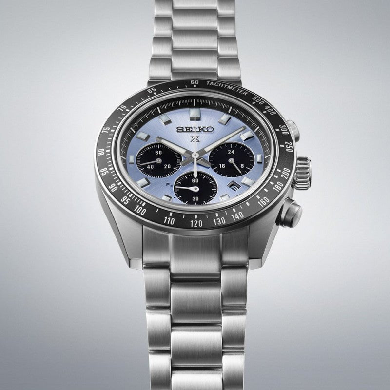 Montre SEIKO Prospex Chrono Solaire Acier Bleu - MONTRES - SSC935P1