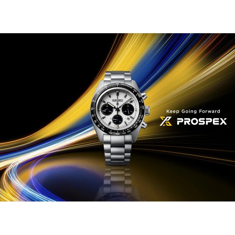Montre SEIKO Prospex Speedtimer Chrono Solaire Acier blanc - MONTRES -SSC961P1