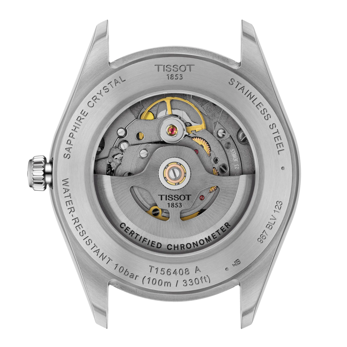 Montre TISSOT Ballade Automatique COSC Acier Bleu 39mm - MONTRES - T1564081104300