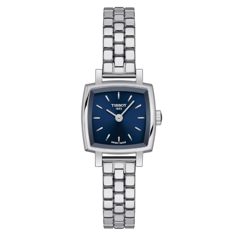 Montre TISSOT Lovely carré bleue - Tissot - Bijouterie TAMARA