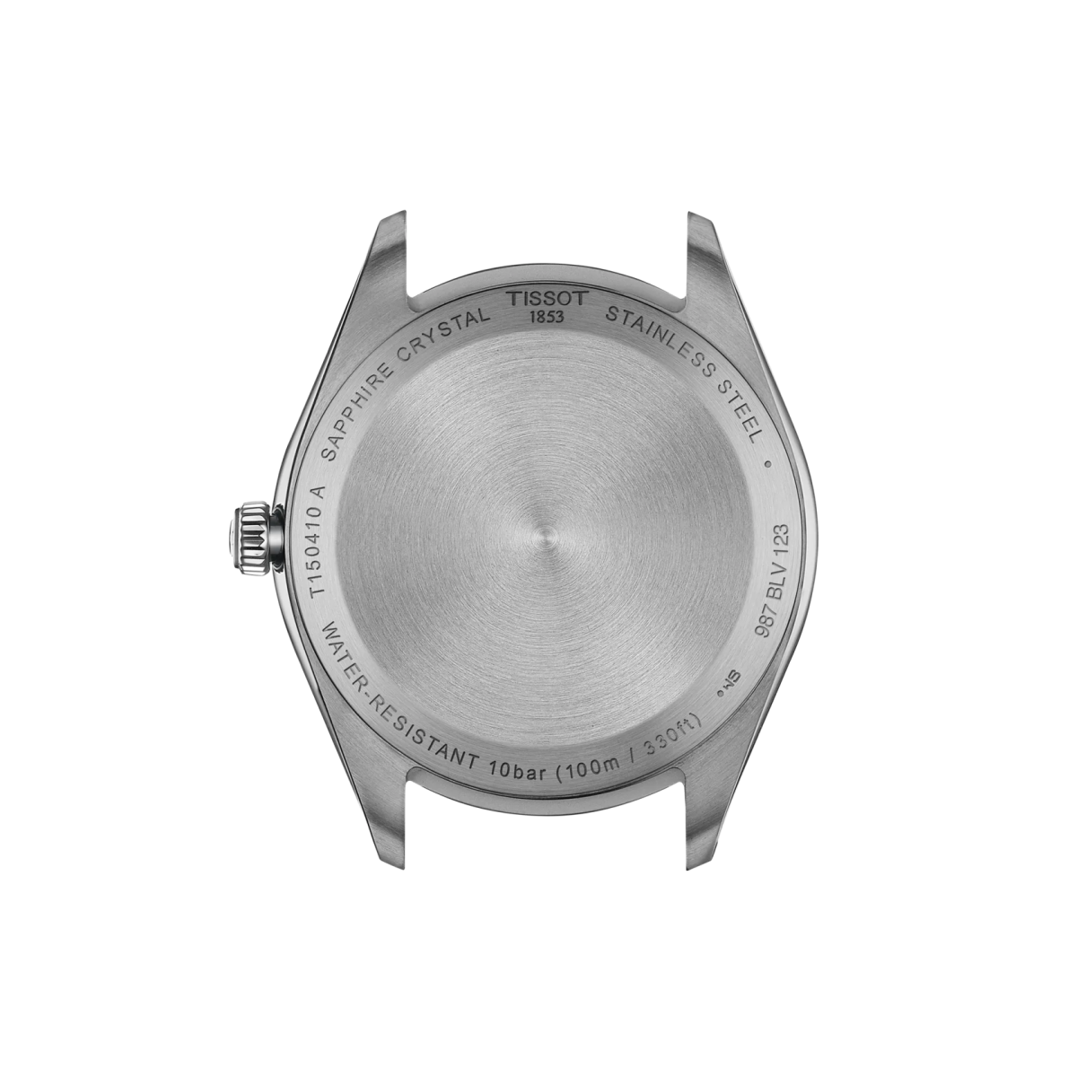 Montre TISSOT PR100 Acier Blanc Cuir noir 40mm - MONTRES - T1504101601100