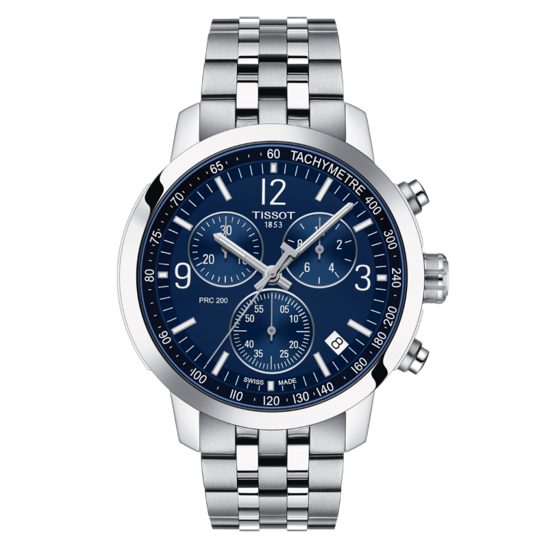 Montre TISSOT PRC 200 Chronographe Acier bleu - Tissot - Bijouterie TAMARA