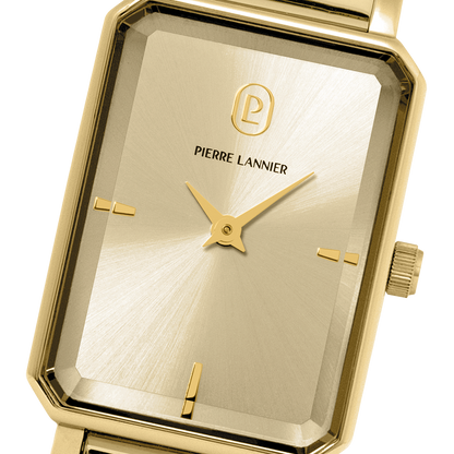 Montre Pierre Lannier Ariane doré Maille milanaise doré