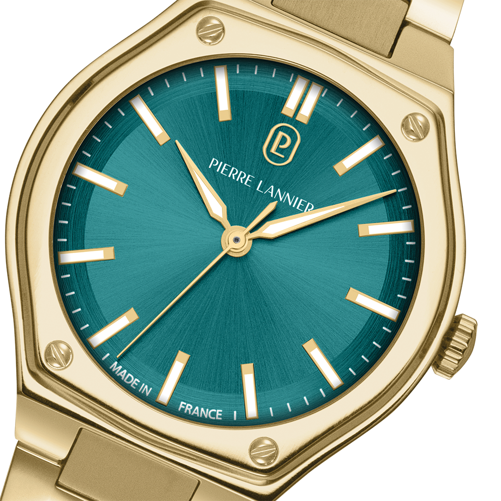 Montre Pierre LANNIER COPILOTE Femme Doré Vert
