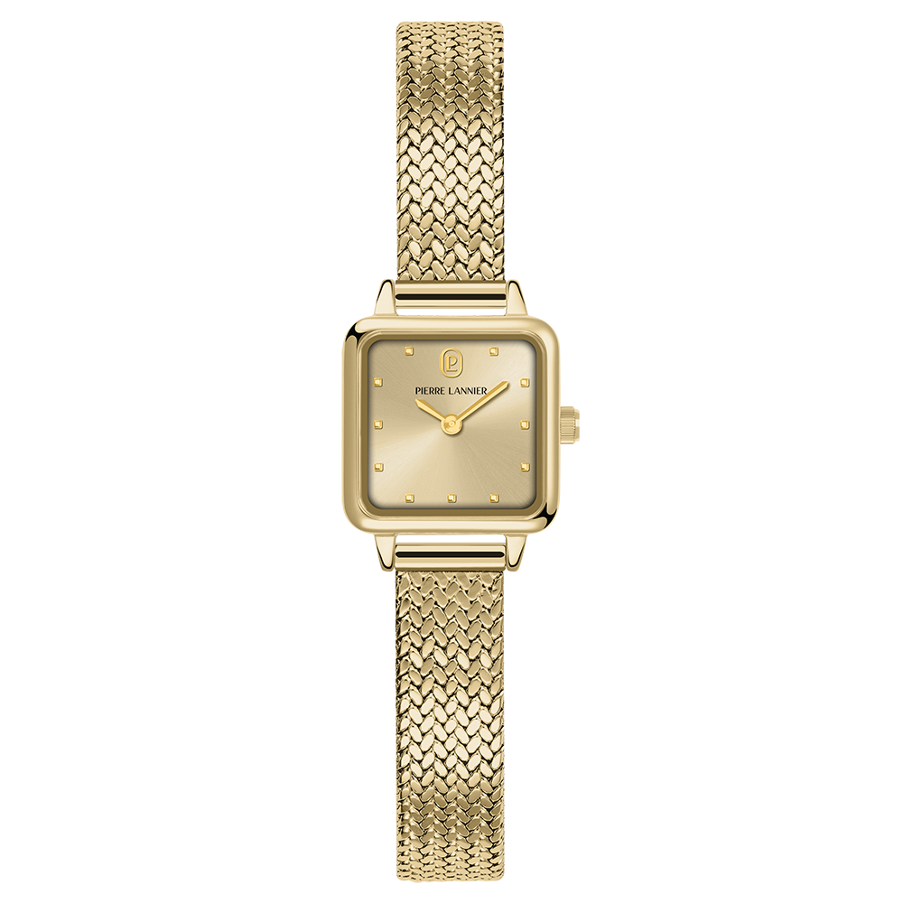Montre Pierre LANNIER NEORA Dorée Maille milanaise
