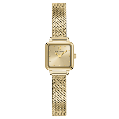 Montre Pierre LANNIER NEORA Dorée Maille milanaise
