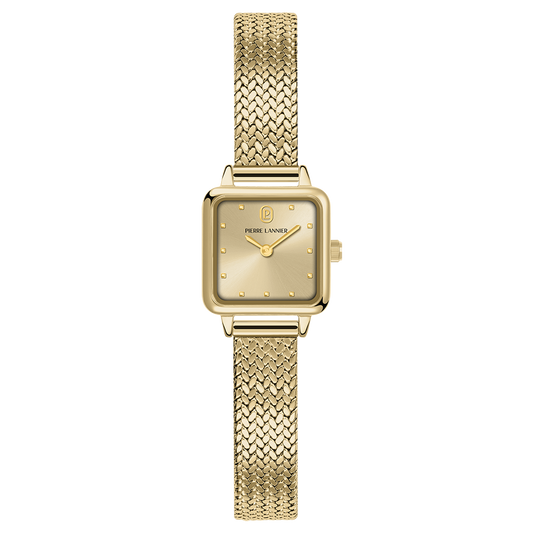 Montre Pierre LANNIER NEORA Dorée Maille milanaise