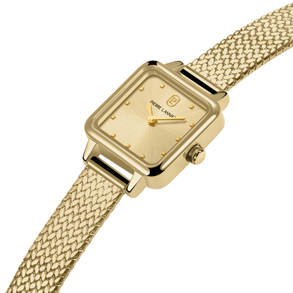 Montre Pierre LANNIER NEORA Dorée Maille milanaise