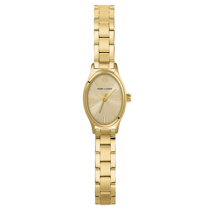 Montre Pierre LANNIER OVALIA Doré maillons doré