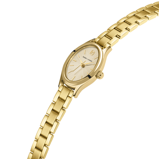Montre Pierre LANNIER OVALIA Doré maillons doré