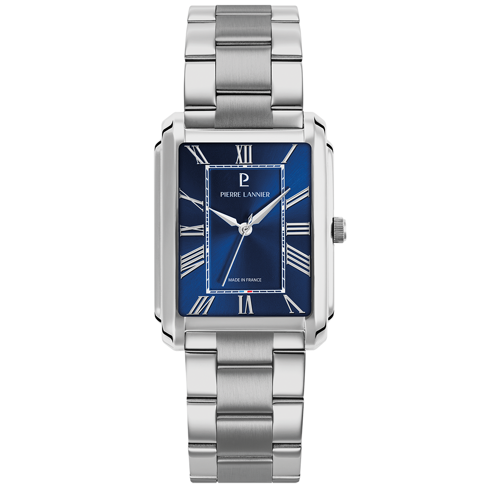 Montre Pierre LANNIER EMPIRE Acier Bleu