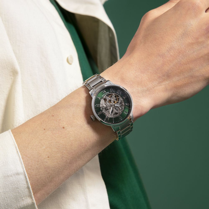 Montre Pierre Lannier Homme AUTOMATIC Acier Vert
