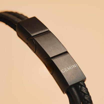 Bracelet Gemini Cuir Arte Black
