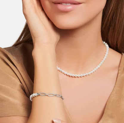 Bracelet Thomas SABO Chaîne Liens Argent et Perles