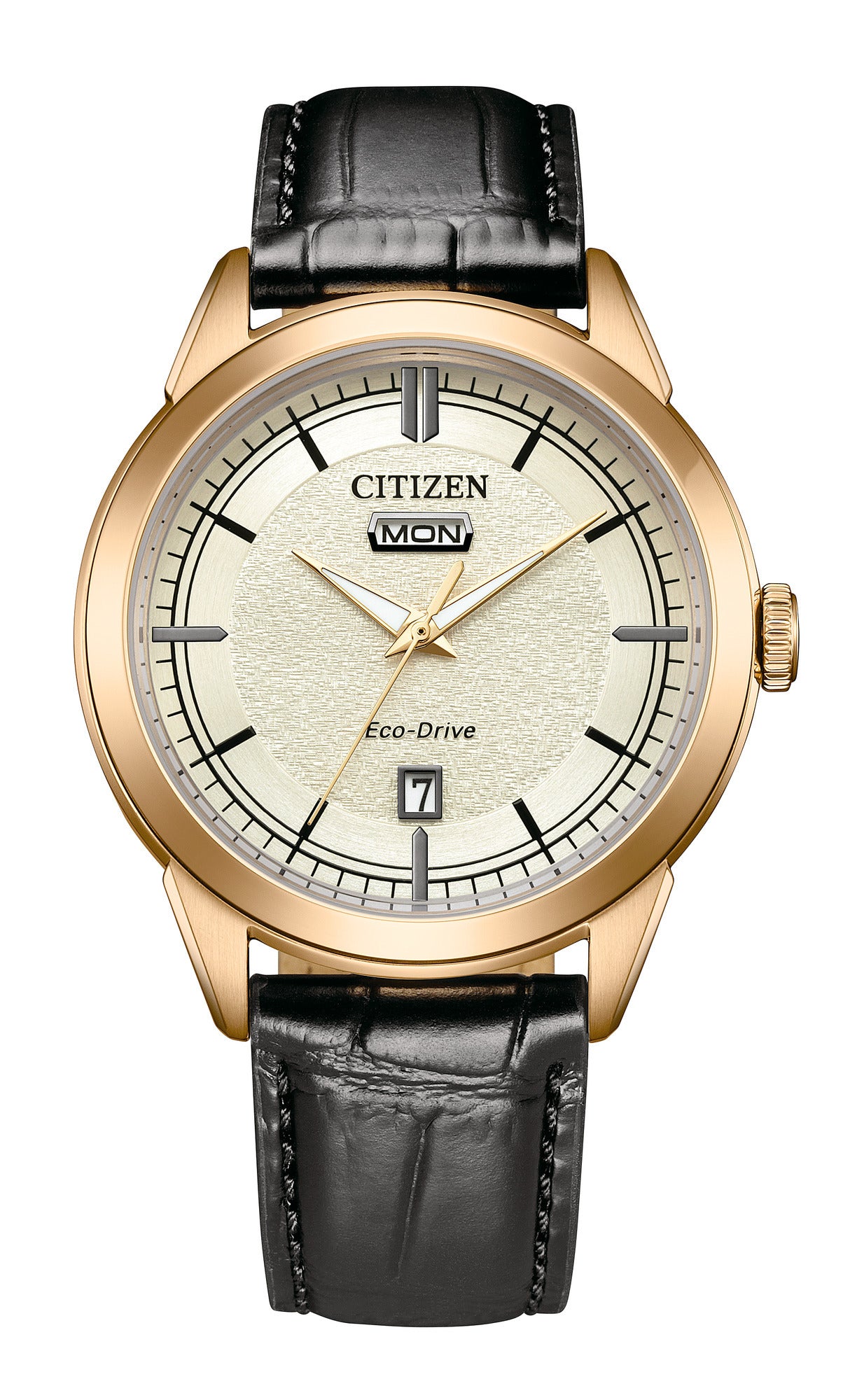 Montre CITIZEN Classic Elegant Eco-Drive Doré Cuir Marron