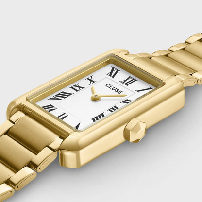 Montre CLUSE Belisenna Dorée Blanc