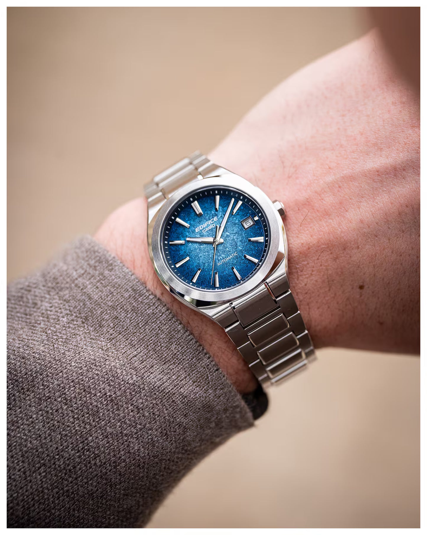 Montre CASIO EDIFICE Automatique Acier bleu EFK-200D-2A