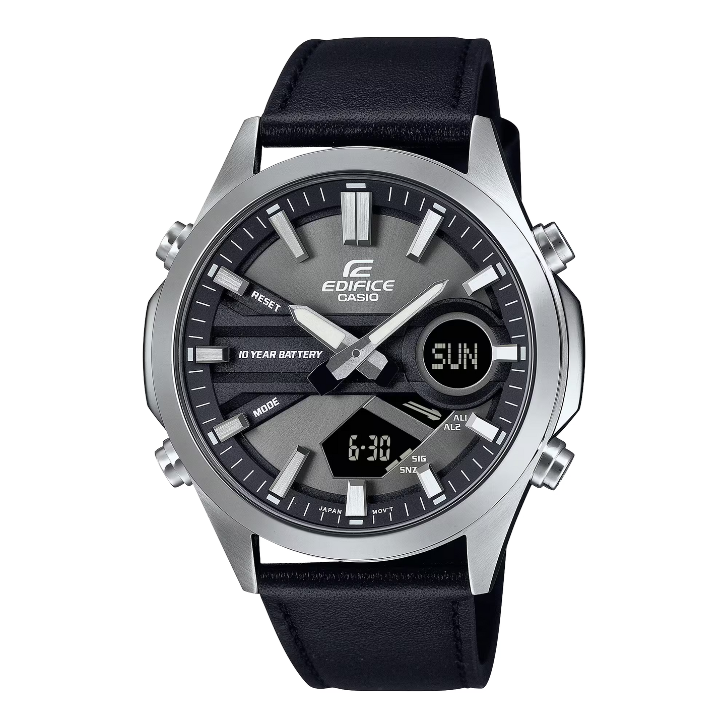 Montre CASIO EDIFICE Ana-digitale Cuir Noir EFV-C120L-8AEF