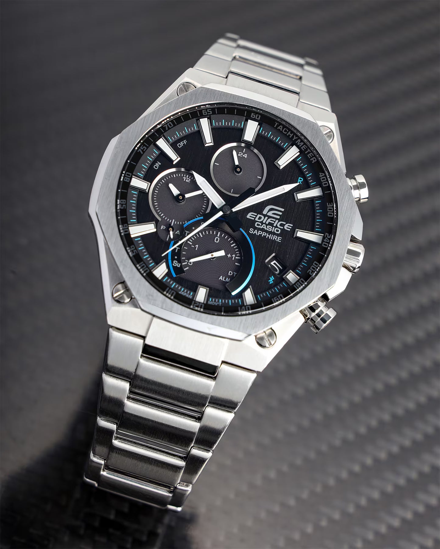 Montre CASIO EDIFICE Connectée Acier Noir EQB-1100D-1AER
