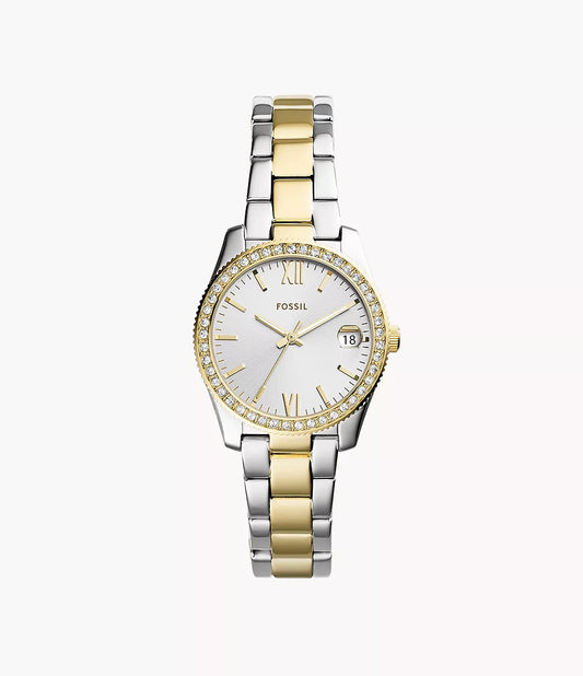 Montre FOSSIL Scarlette bicolore Brillants