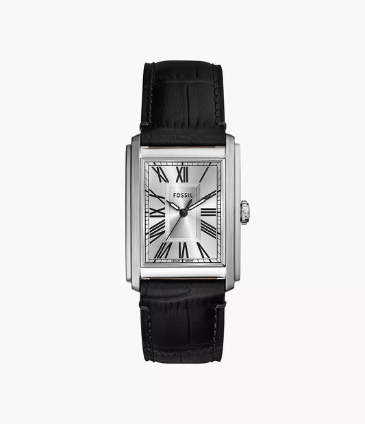Montre FOSSIL Carraway Acier cuir Noir