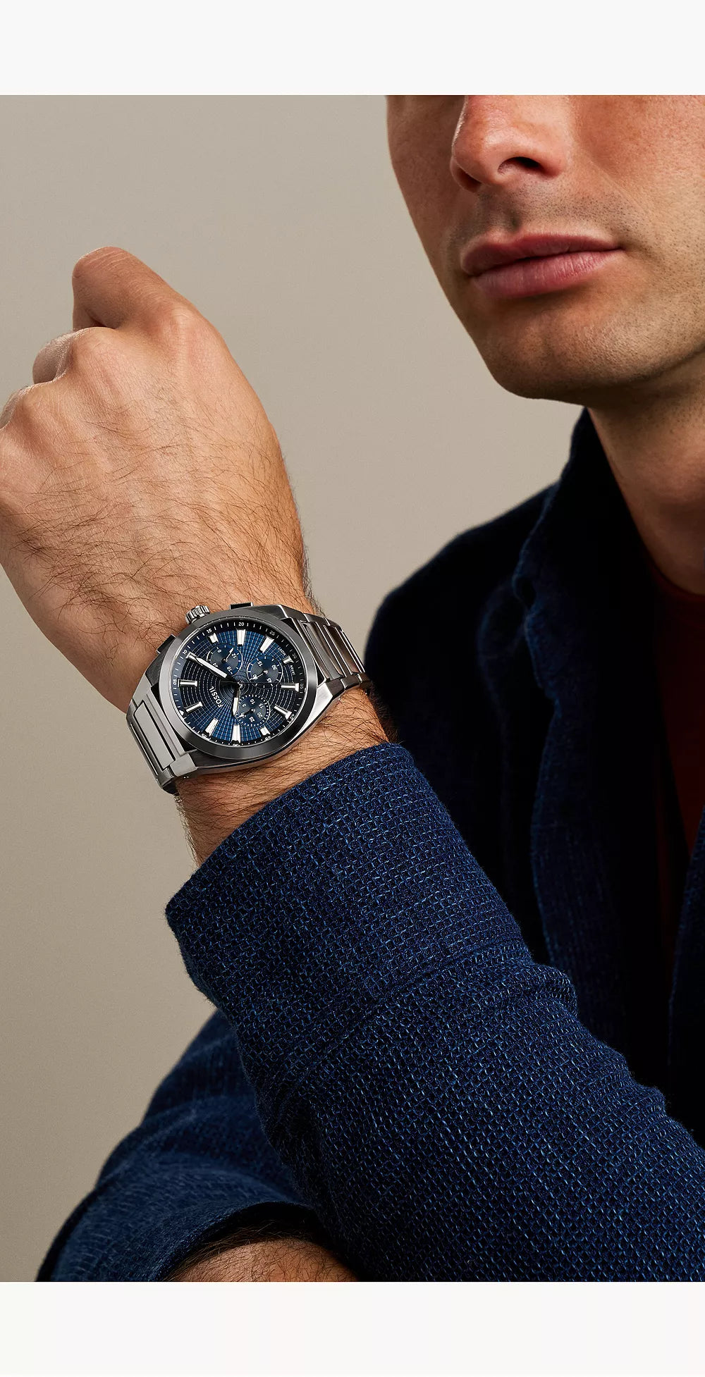 FOSSIL Everett Chrono blue watch