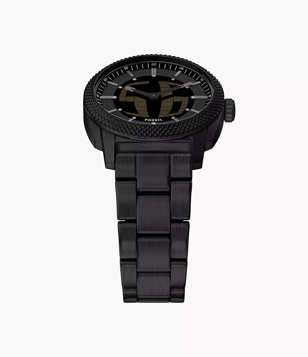 Montre FOSSIL Machine BIG TIC Acier Noir Noir