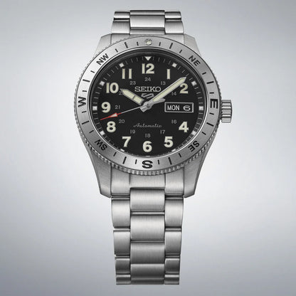Montre SEIKO 5 Sports Field Auto Acier Noir