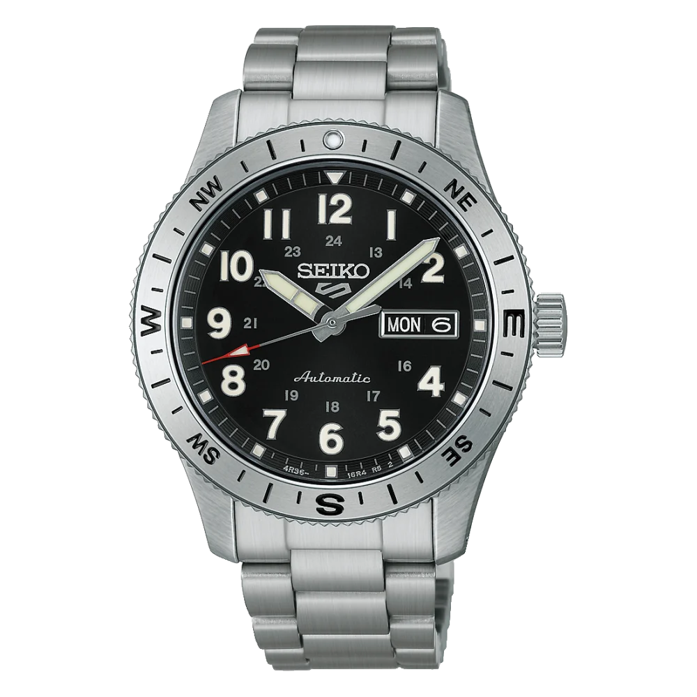 Montre SEIKO 5 Sports Field Auto Acier Noir