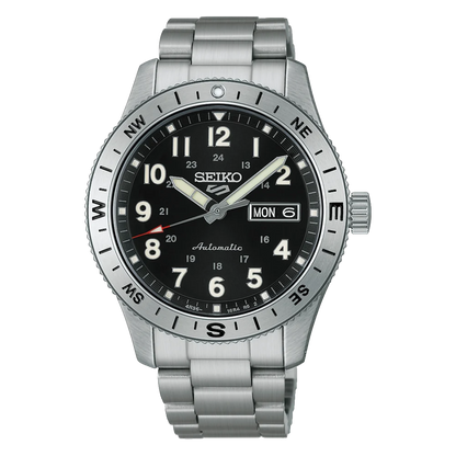 Montre SEIKO 5 Sports Field Auto Acier Noir
