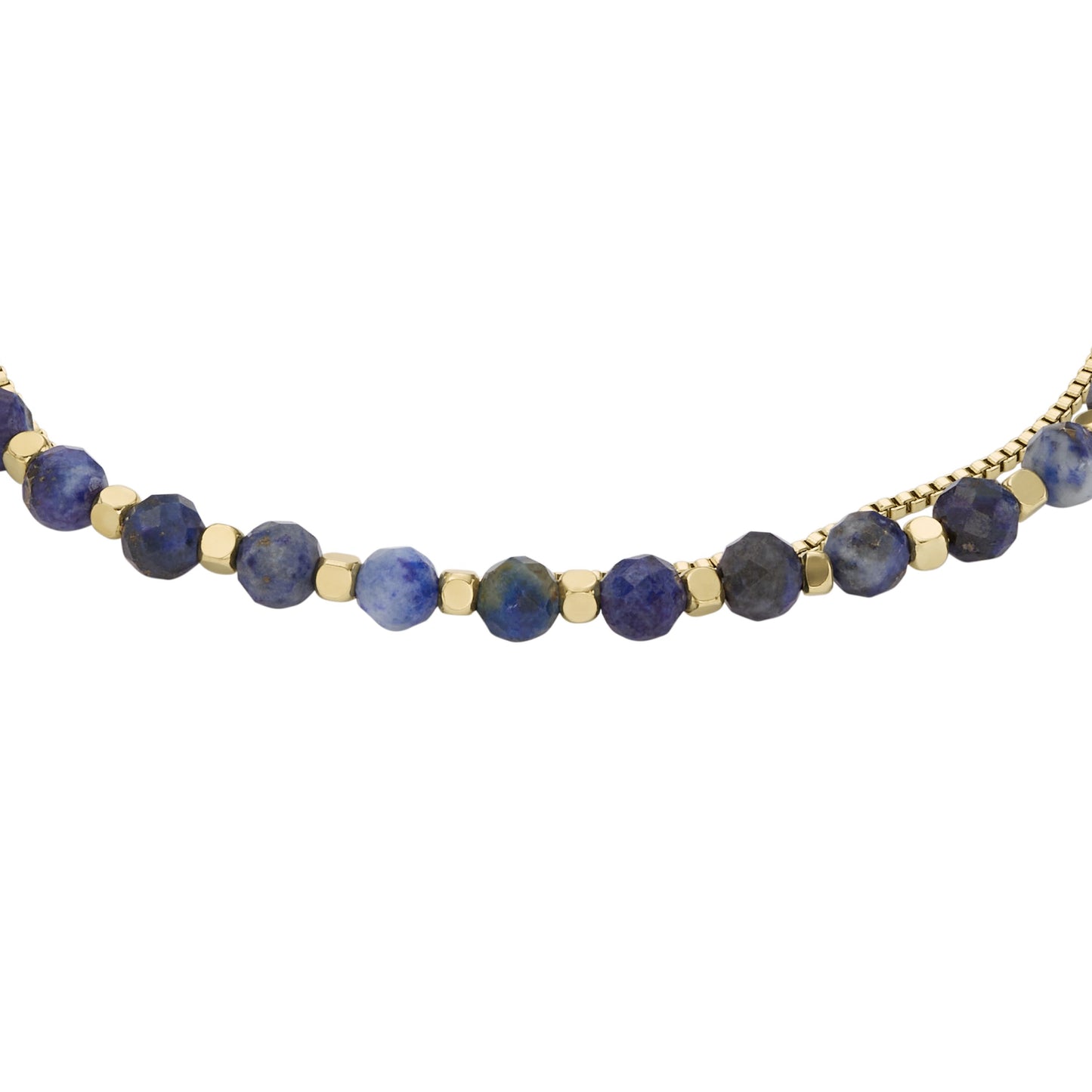 Bracelet Fossil All Stacked Up en Lapis-lazuli bleu