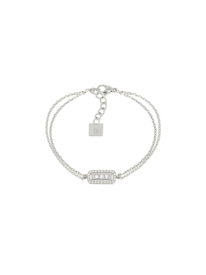 Bracelet ZAG Cléophée Acier Zirconiums