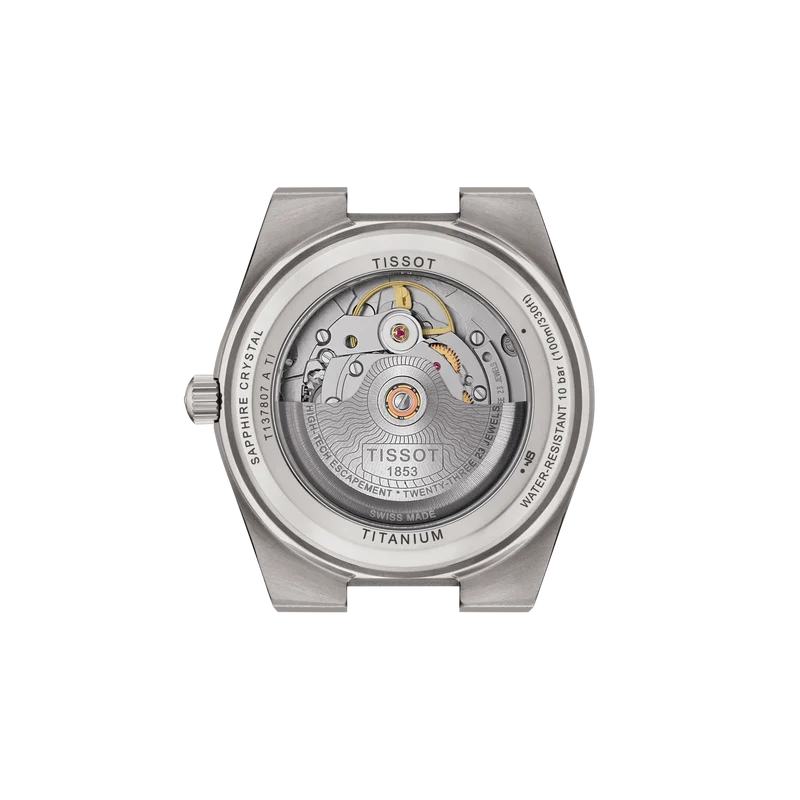 Montre TISSOT PRX Auto titane Bleu 38mm