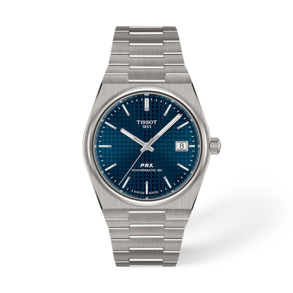 Montre TISSOT PRX Auto titane Bleu 38mm