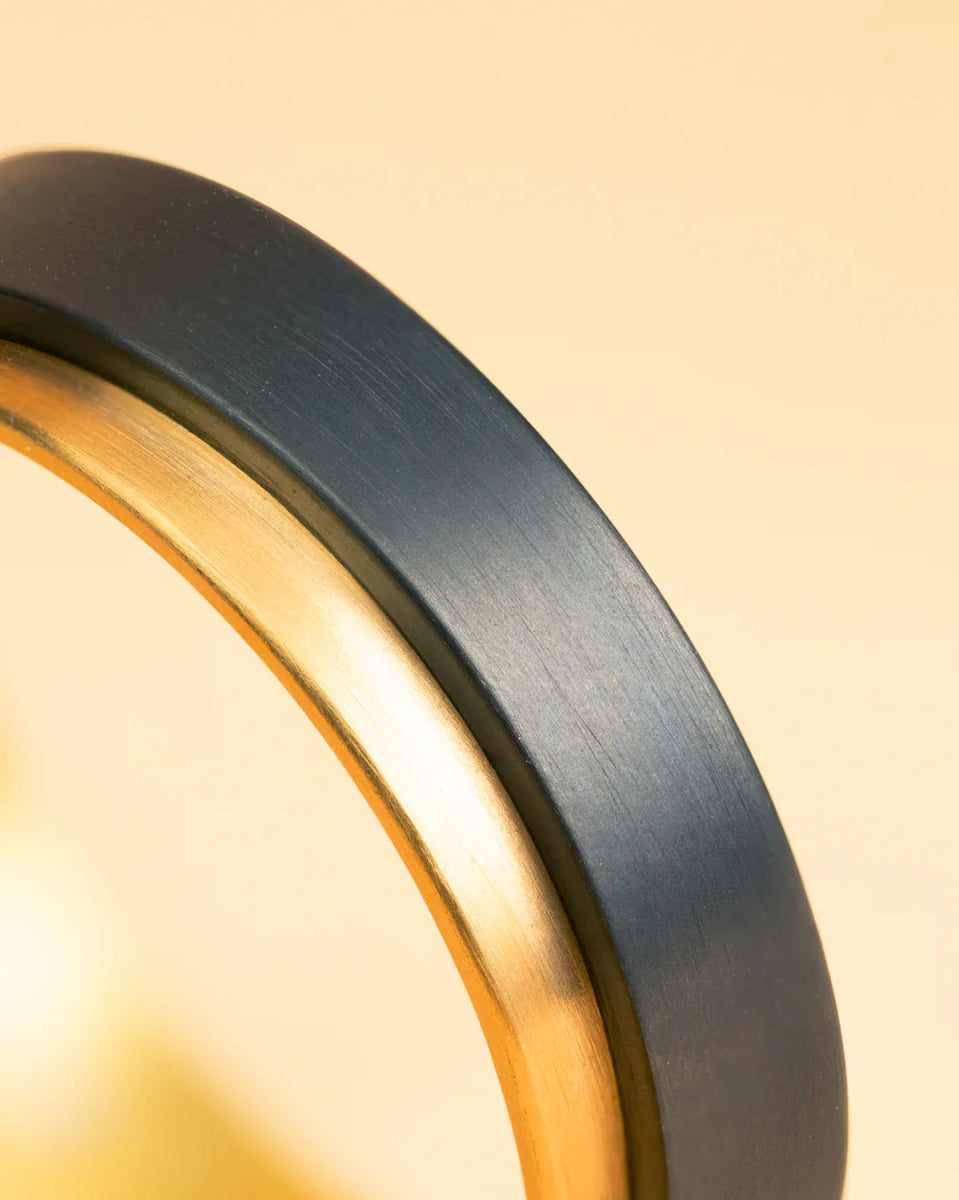 Bague Gemini TENDO Gold Black Titane - Gemini - Bijouterie TAMARA