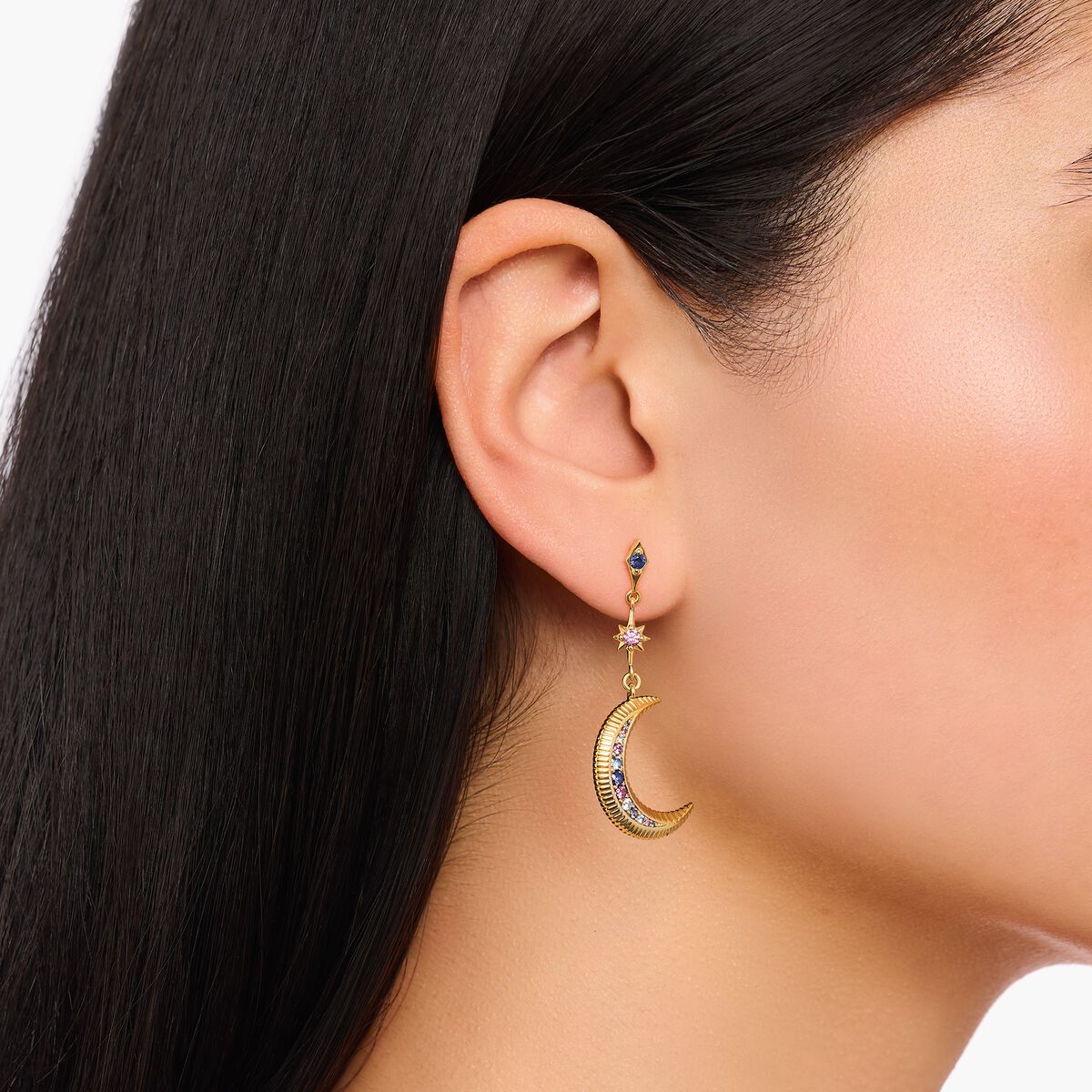 Boucles d'oreille Thomas SABO Royaltie Etoile & Lune - BIJOUX - H2025-959-7