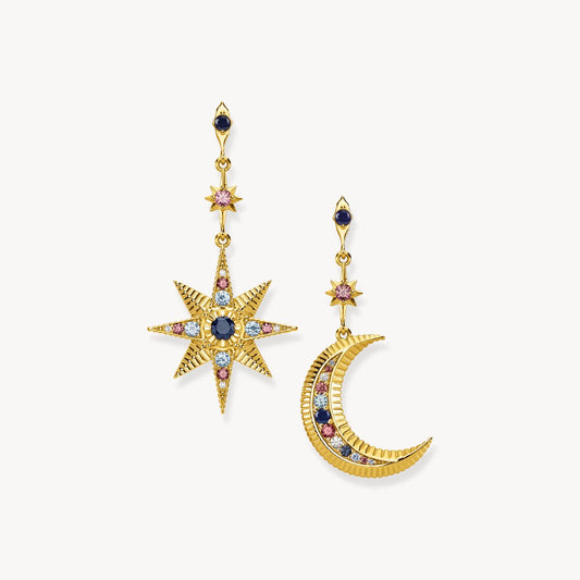 Boucles d'oreille Thomas SABO Royaltie Etoile & Lune - BIJOUX - H2025-959-7