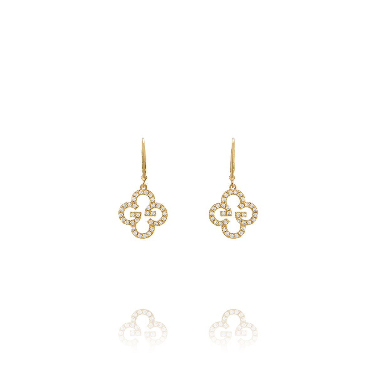 Boucles d’oreilles Charles Garnier LÉGENDE Trègles Argent doré oxydes - BIJOUX - AGF170024E