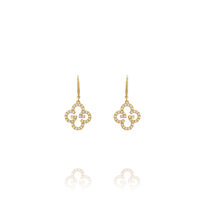 Boucles d’oreilles Charles Garnier LÉGENDE Trègles Argent doré oxydes - BIJOUX - AGF170024E
