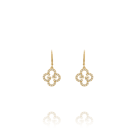 Boucles d’oreilles Charles Garnier LÉGENDE Trègles Argent doré oxydes - BIJOUX - AGF170024E